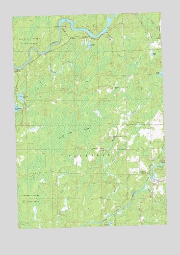 Lugerville, WI USGS Topographic Map