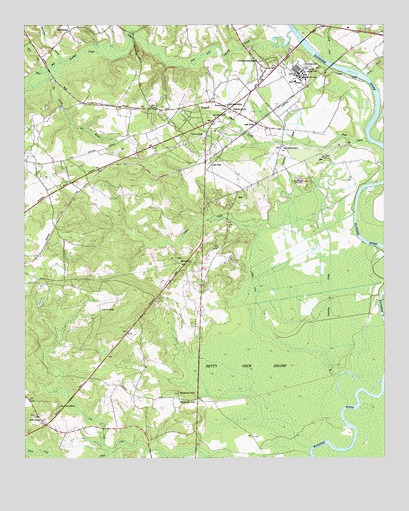 Lugoff, SC USGS Topographic Map