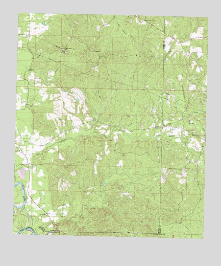 Baxterville SW, MS USGS Topographic Map