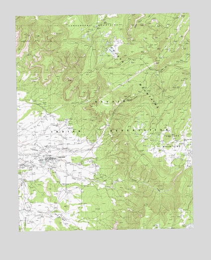 Lukachukai, AZ USGS Topographic Map