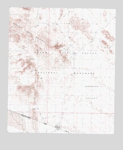 Lukeville, AZ USGS Topographic Map
