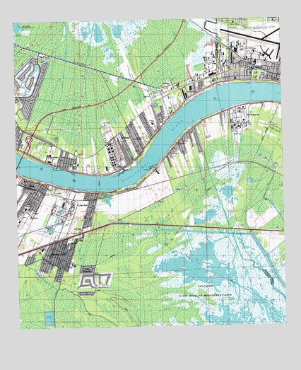 Luling, LA USGS Topographic Map