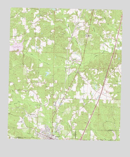 Lumberton, MS USGS Topographic Map