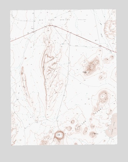 Lunar Crater, NV USGS Topographic Map