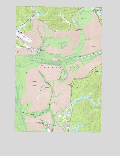 Bay Center, WA USGS Topographic Map