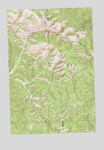 Lupine Creek, MT USGS Topographic Map