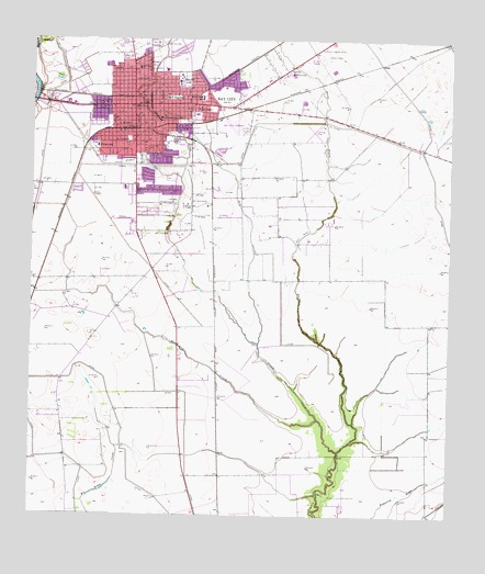 Bay City, TX USGS Topographic Map