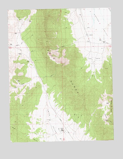 Lusetti Canyon, NV USGS Topographic Map