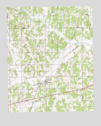 Luther, OK USGS Topographic Map