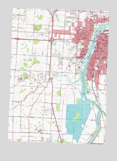 Bay City, MI USGS Topographic Map