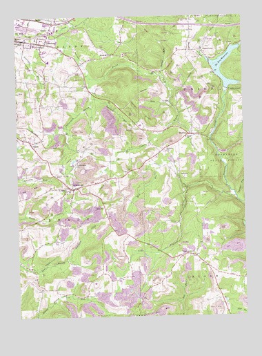 Luthersburg, PA USGS Topographic Map