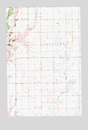 Luverne NW, ND USGS Topographic Map