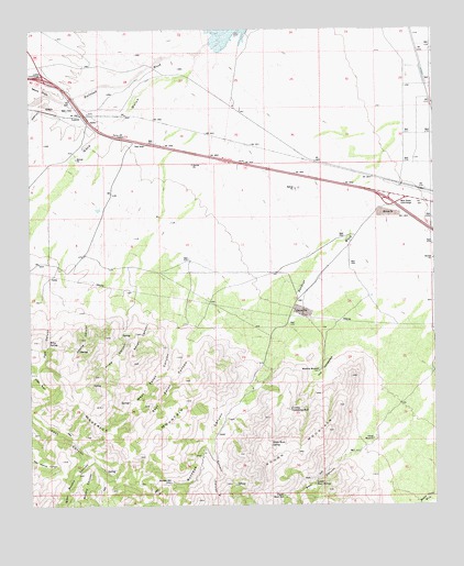 Luzena, AZ USGS Topographic Map