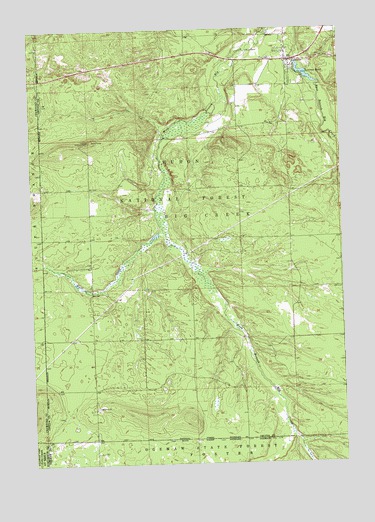 Luzerne, MI USGS Topographic Map