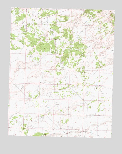 Lybrook NW, NM USGS Topographic Map