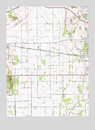 Lydick, IN USGS Topographic Map