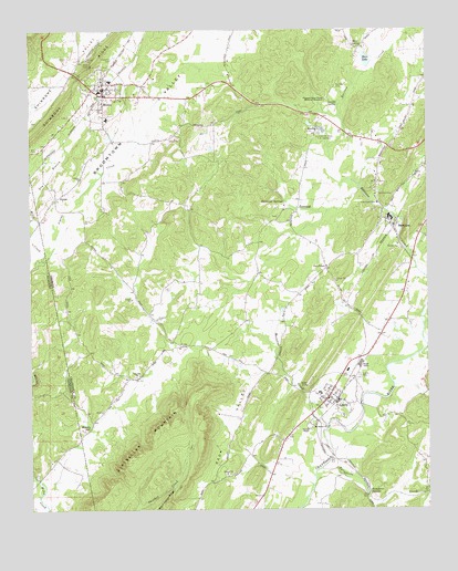 Lyerly, GA USGS Topographic Map