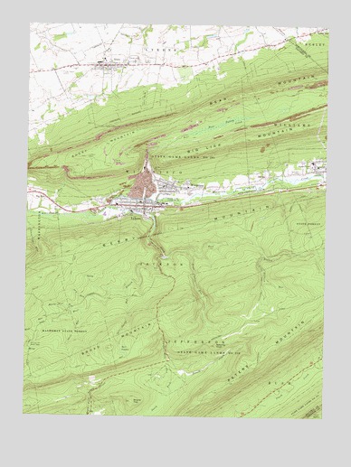 Lykens, PA USGS Topographic Map