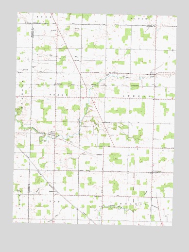 Lykens, OH USGS Topographic Map