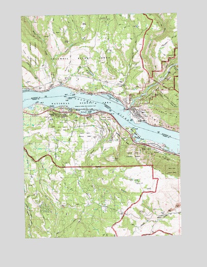 Lyle, WA USGS Topographic Map