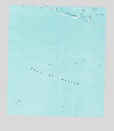 Bay Coquette, LA USGS Topographic Map