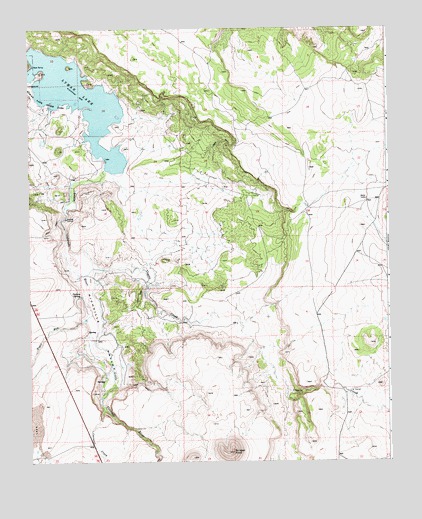 Lyman Lake, AZ USGS Topographic Map