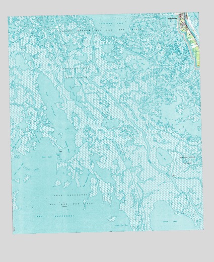 Bay Courant, LA USGS Topographic Map