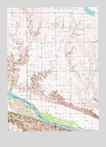 Lynch NE, SD USGS Topographic Map
