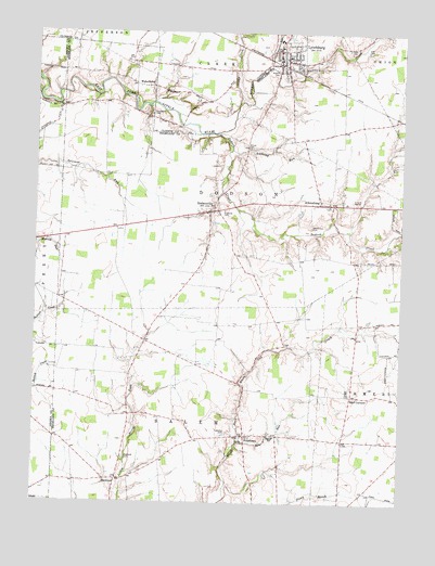 Lynchburg, OH USGS Topographic Map