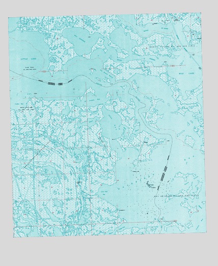 Bay Dosgris, LA USGS Topographic Map