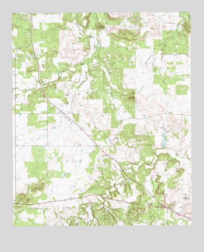Lynn Creek, TX USGS Topographic Map