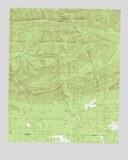 Lynn Mountain, OK USGS Topographic Map