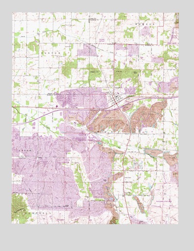 Lynnville, IN USGS Topographic Map