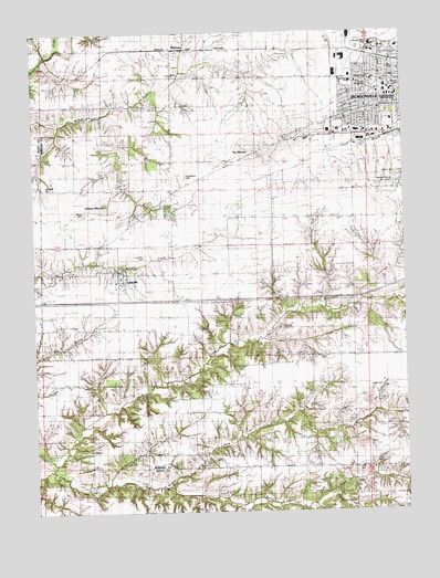Lynnville, IL USGS Topographic Map