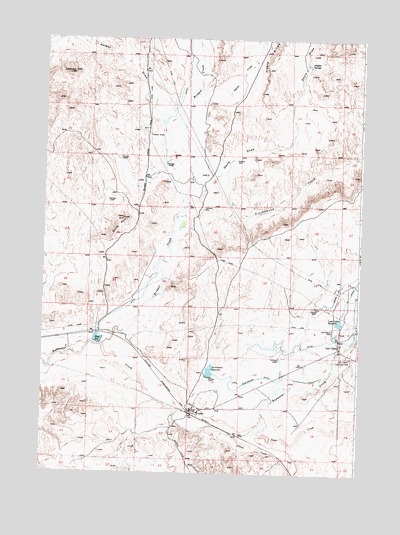 Lysite, WY USGS Topographic Map