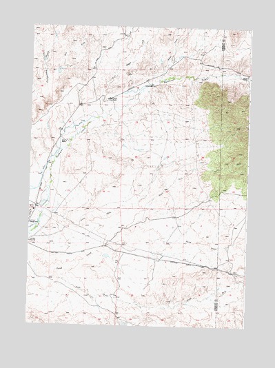 Lysite SE, WY USGS Topographic Map