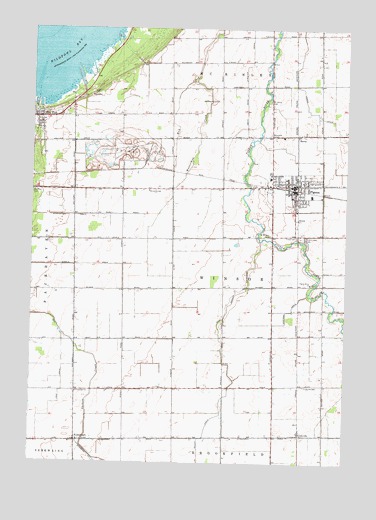 Bay Port East, MI USGS Topographic Map