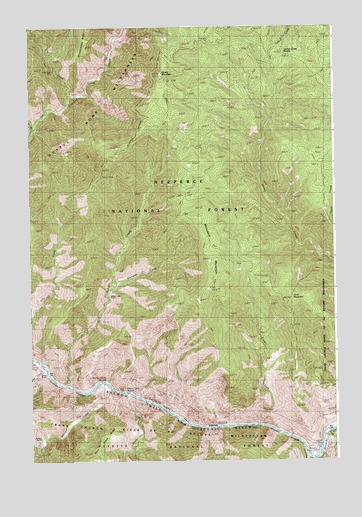 Mackay Bar, ID USGS Topographic Map
