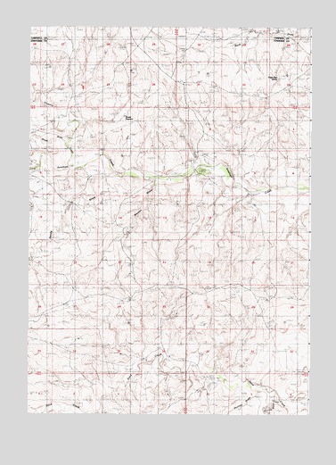 Macken Draw, WY USGS Topographic Map