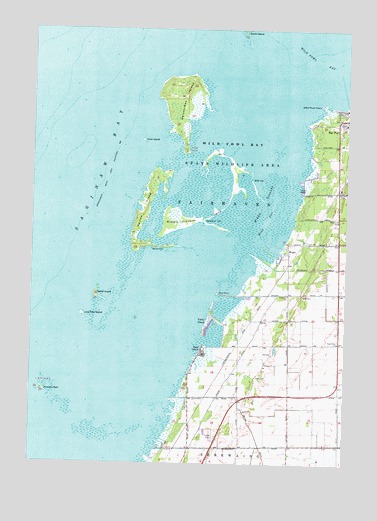 Bay Port West, MI USGS Topographic Map