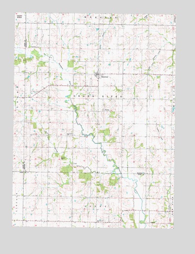 Macksburg, IA USGS Topographic Map