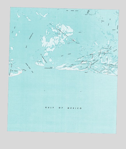 Bay Ronquille, LA USGS Topographic Map