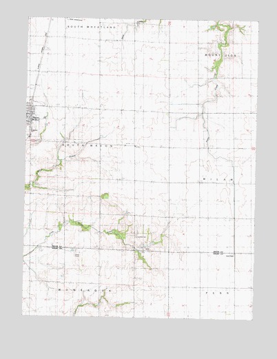Macon East, IL USGS Topographic Map