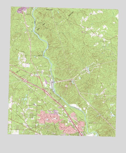Macon NW, GA USGS Topographic Map