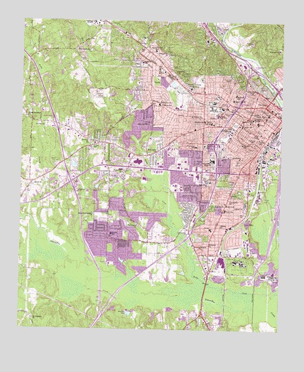 Macon West, GA USGS Topographic Map