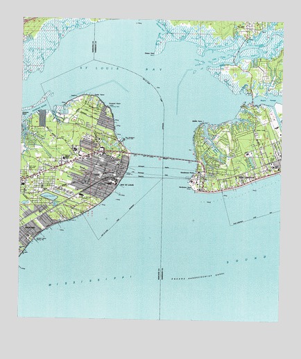 Bay Saint Louis, MS USGS Topographic Map
