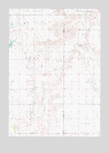 Macs Corner SE, SD USGS Topographic Map