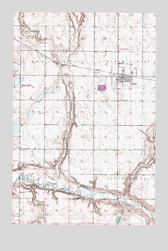 Maddock, ND USGS Topographic Map