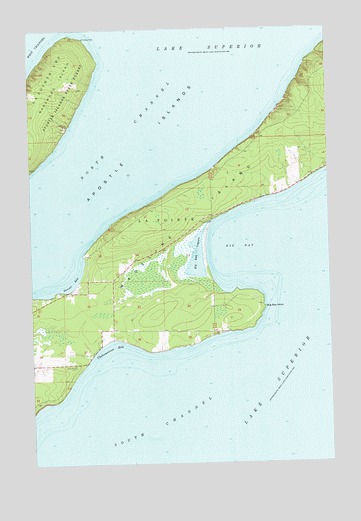 Madeline Island, WI USGS Topographic Map