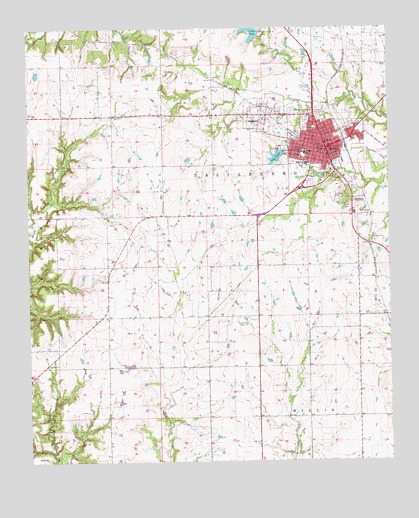 Madill, OK USGS Topographic Map